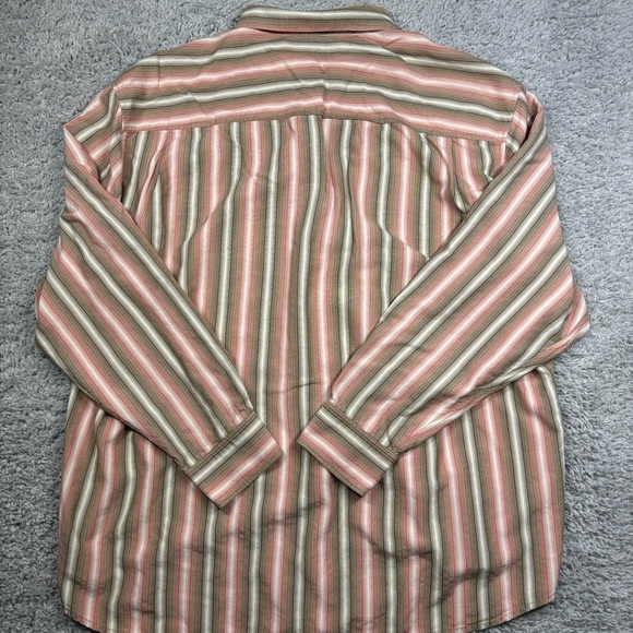 Tommy Bahama Shirt Mens XXL Silk Long Sleeve Button Up Stripes Beach Casual - Picture 5 of 5